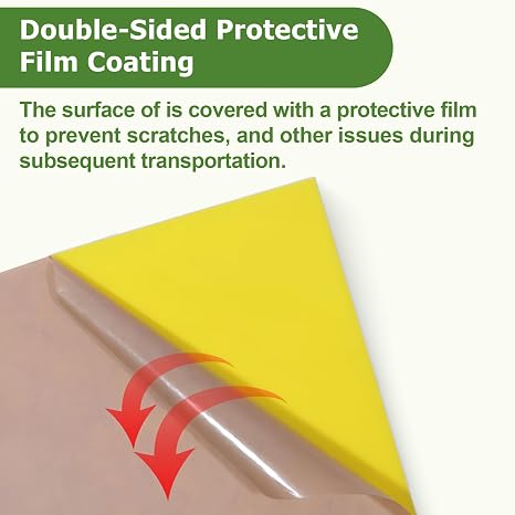10 PCS Colored Acrylic Sheets, 200mm x 200mm Thick Plastic Sheet Acrylic Board for Laser Cutting Panel with Protective Paper for Crafts Diy Projects