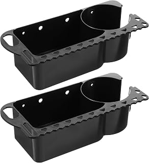 2 Pcs Boat Caddy Organizer, Marine Cup Holder Universal Fit for Bass Boat Kayak Pontoon Jon Boats Fishing Caddy Cabin Storage