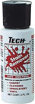 TECH Stain Remover - Effective Stain Remover for Carpet, Clothing, Laundry, Upholstery and Other Washable Fabrics 2 oz