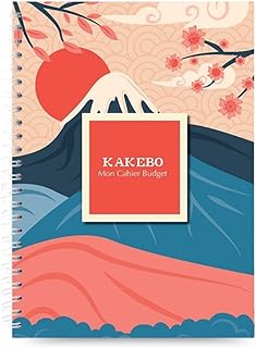 Carnet Budget A5 KAKEBO - Cahier de Compte Personnel pour la Gestion des Finances et de l’Épargne, Budget Planner d’Inspiration Japonaise, Papier Éco-Responsible | Fuji