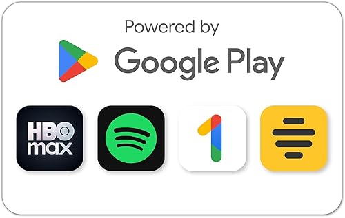 Google Play gift code - new finds, old favorites, one card. Go Play. (Email or Text Message Delivery - US Only)
