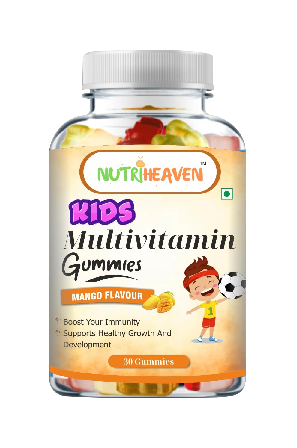 NUTRI HEAVEN Kids Multivitamin Gummies for Kids Multvitamin for Kids Gummies Mango Flavour Immunity Support & Energy Support - Multiflavored - 30 Gummies (B0CWKT9M7J) Amazon Price History, Amazon Price Tracker