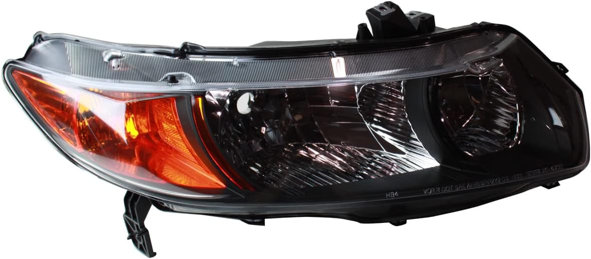 TYC Right Headlight Assembly Compatible with 2006-2007 Honda Civic