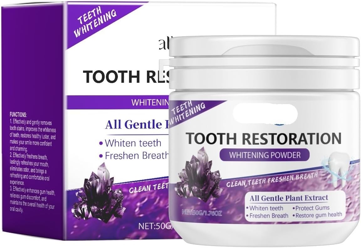 Minty Fresh Teeth Whitening Powder - Stain Removal, Fresh Breath, and Oral Comfort for A Radiant Smile(3PCS)