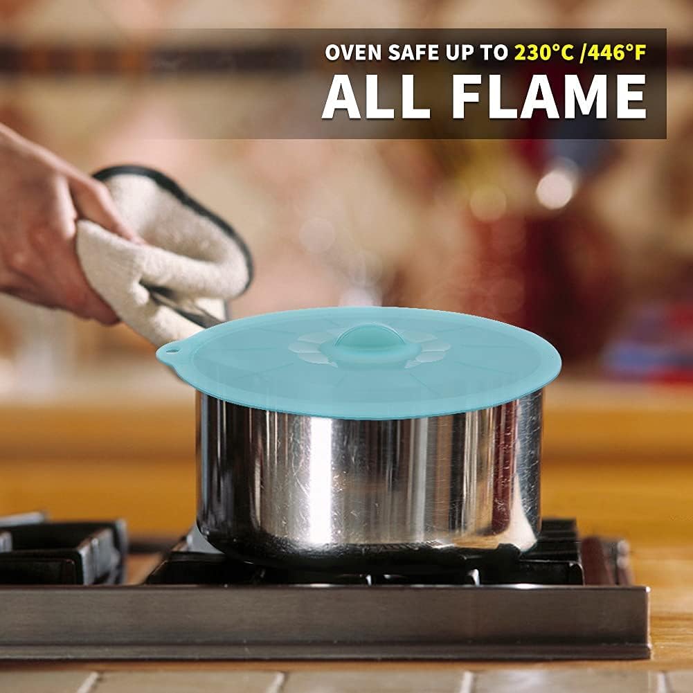 Silicone Lids for Food Storage - Silicone Bowl Covers Pot Lids BPA Free Suction Lids Silicone Microwave Cover Pot Covers for Cups Bowls Pots Pans Oven Fridge - Image 6