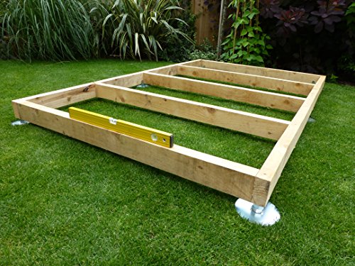 (TIMBER NOT INCLUDED) SHED BASE SYSTEM- QUICK JACK FOR SOFT SURFACES- SUITABLE FOR - 10 FT X 8 FT - GARDEN SHED- KIT3
