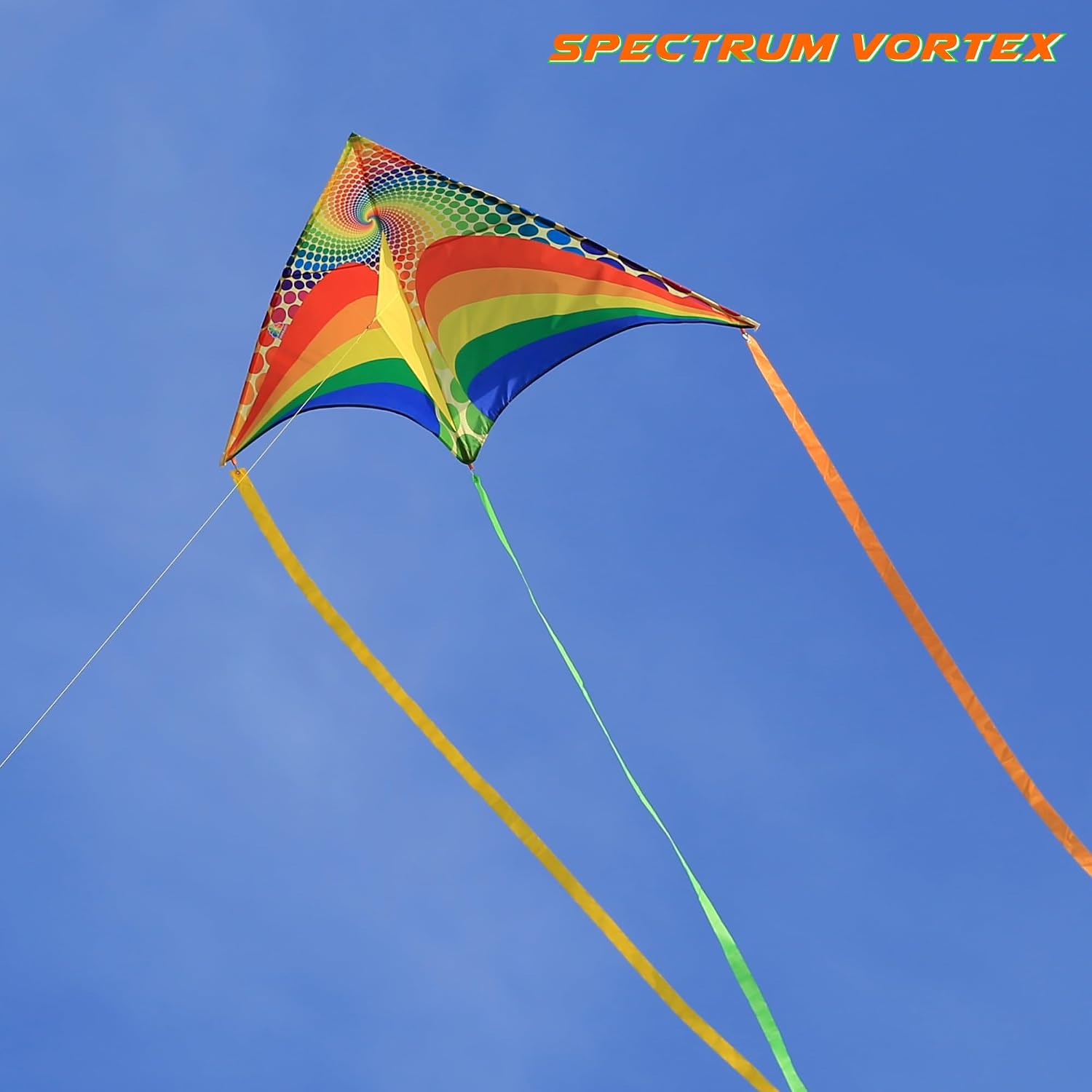 Rainbow Cruiser Delta Kite, Easy to Fly | Kids Ages 8-12, Adults, Easy to Fly, Beach & Beginners