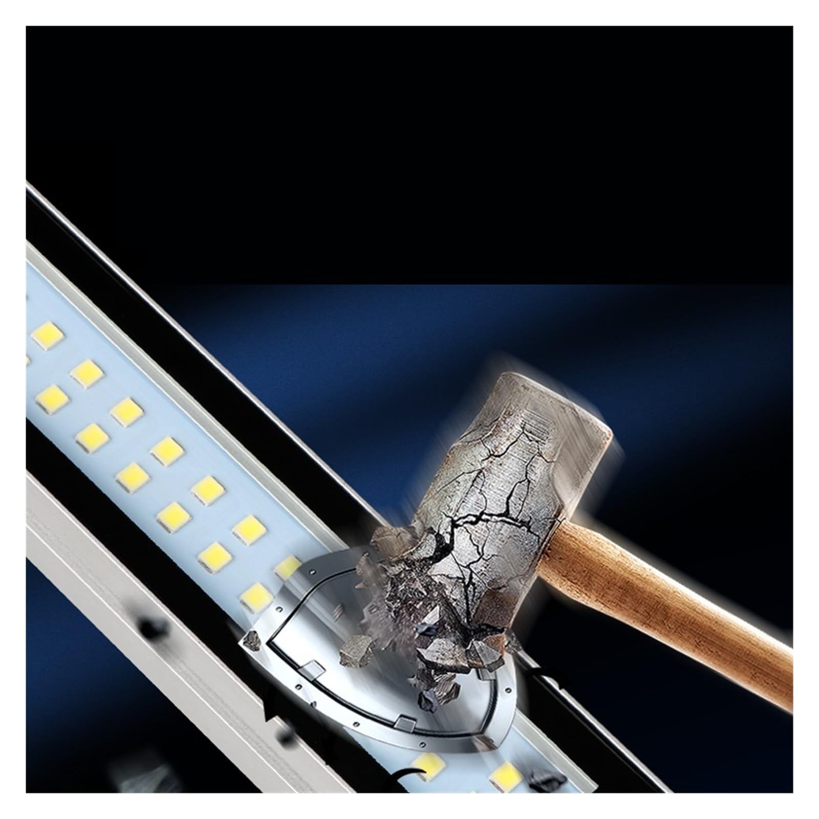 Tubo de luz LED for taller de 24V/220V, lámpara de máquina Industrial resistente al agua y a prueba de explosiones de 5W-40W for tornos CNC para taller/garaje(650MM,100-240V)