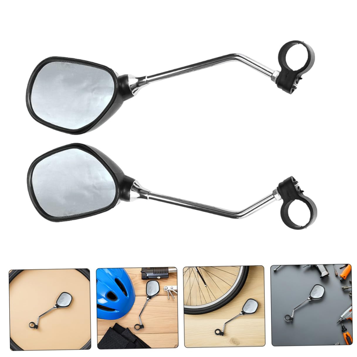 Toddmomy 2 Paia Specchietti Retrovisori per Bicicletta ed Elettrica Angolo Vista Posteriore Antiurto e Resistente Intemperie Facili Installare per Sicurezza su Strade Urbane e