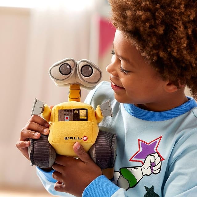 Foto 2 de 5 de Disney Store WallE - Juguete suave mediano para niños, personaje de peluche con textura mullida y detalles…