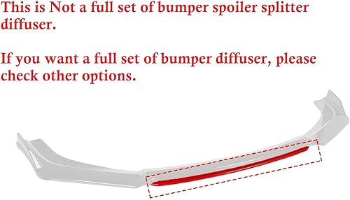 Miniatura 3 de No es un juego completo de difusor x xotic tech Pieza Central Roja de Repuesto para x xotic tech Alerón Divisor Difusor de Labio de Parachoques