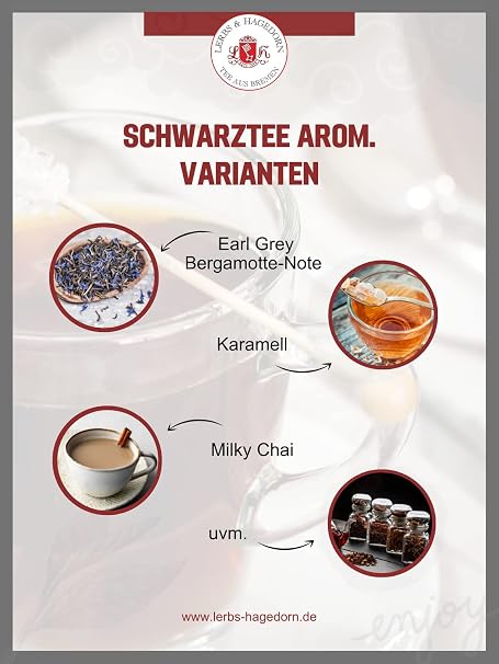 Lerbs & Hagedorn Black Tea Earl Grey 1 kg (approx. 81 litres)