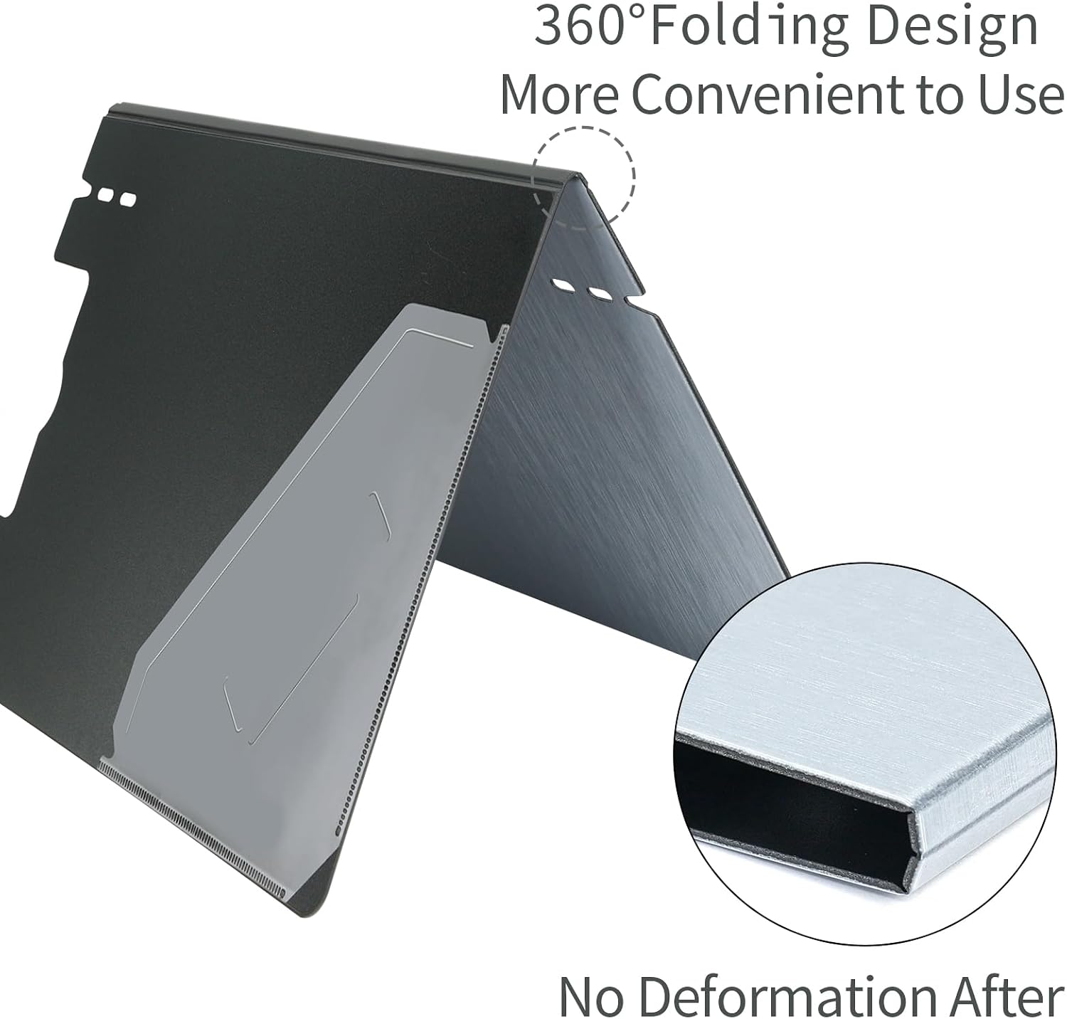 10 Pack A4 Foldable Clipboards with Pocket,Clip Board for Business,Office,School or Restaurant (Grey)