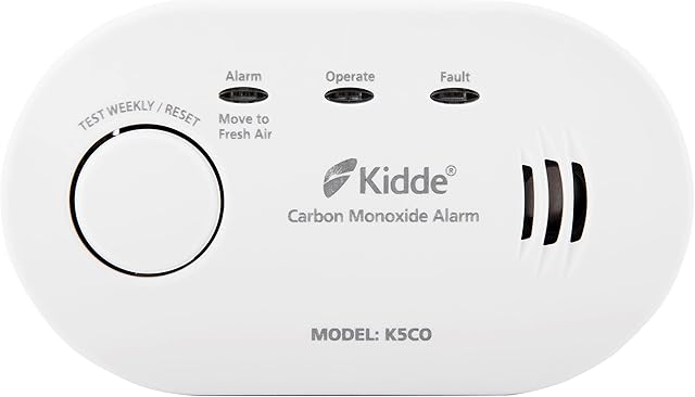 Kidde 5CO Battery Powered Carbon Monoxide Alarm 10 Year Life