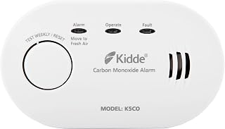 Kidde 5CO Carbon Monoxide Alarm, Ten Year Alarm Sensor Life, AA Battery Powered (Replaceable)
