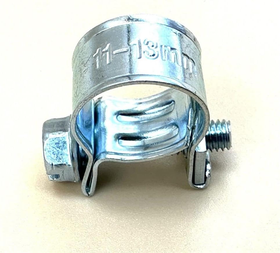 Replacement Part for 11-13mm (0.43-0.51) Fuel Injection Hose Clamp Zinc Steel Fuel Line Clamp 100PK #dupart2469606
