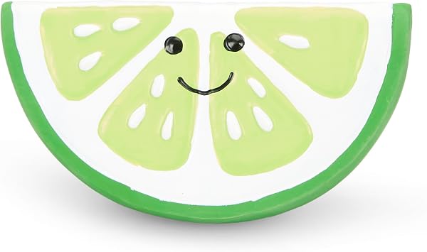 Petface Lime Latex Dog Toy with Built-In Squeaker, Durable Fetch Toy, Small Pack of 1