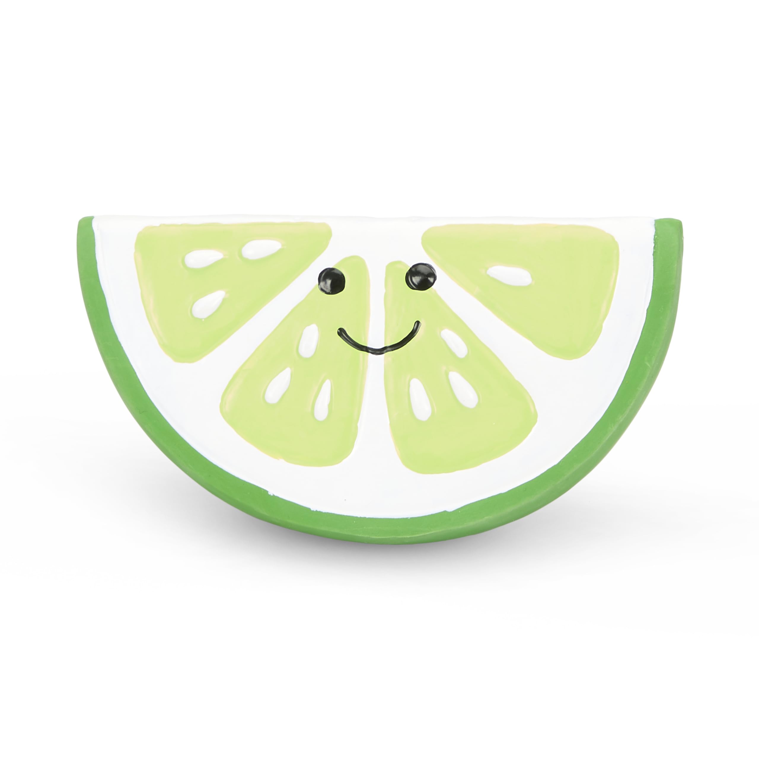 Petface Lime Latex Dog Toy with Built-In Squeaker, Durable Fetch Toy, Small (Pack of 1)
