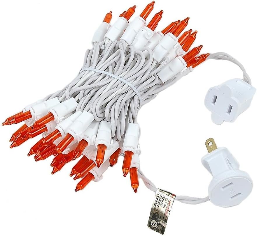 Novelty Lights 11 Feet 50 Bulb Incandescent Mini Light String, Amber image 5