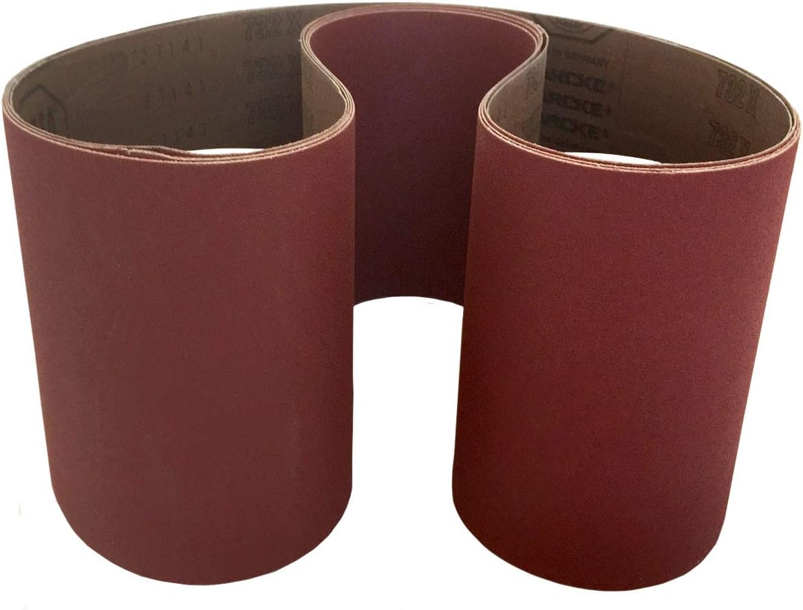 STARCKE Premium 6" X 60" Cloth Aluminum Oxide Grinding Belts | For Metal, Car Restoration, Wood, Composites, and Paint (2 Pack, 60 Grit)