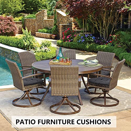 Coussin de rechange en forme de U pour savourer vos repas sur la terrasse en osier - 8