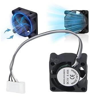 Fabater Hotend Cooling Fan, 2510 Fan 25x25x10mm 3D Printer Cooling, 18000 RPM, 3.2CFM for A1 A1 Mini 3D Printer Hotend Heat Sink