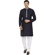 Maple Clothing Mens Kurta Pajama Poly Silk India Wedding Party Wear Apparel Guest Outfit