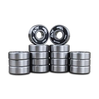 Bont Pro Racing 608 Skate Bearings - Inline and Roller Skate Bearings for Quad and Speed Skating -16 Pack - Fits Skateboard and Scooter