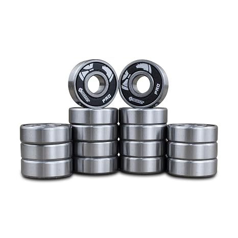 Bont Pro Racing 608 Skate Bearings - Inline and Roller Skate Bearings for Quad and Speed Skating -16 Pack - Fits Skateboard and Scooter