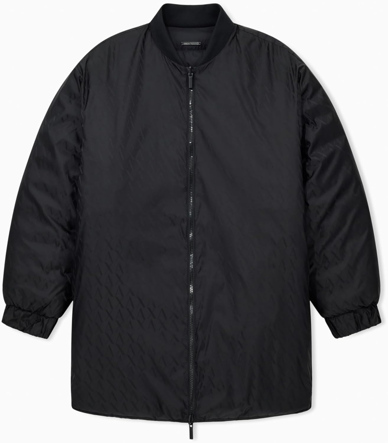 Armani Exchange Women's Nylon Jacquard Caban Coat