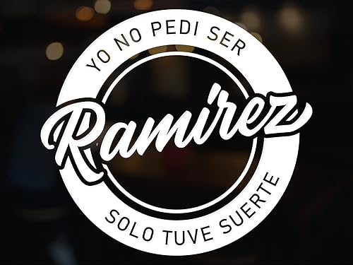 Calcomanías de Ramírez para carros calcomania personalizada con apellido con apellido, calcomanía personalizada con apellido, en español, Yo no Pedi