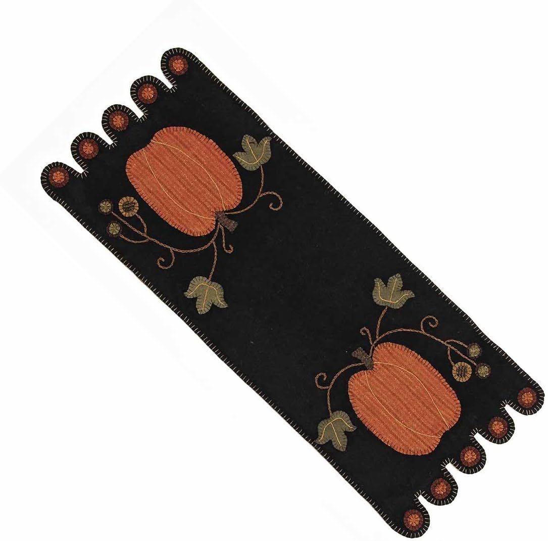 Home Collection by Raghu, 14 by 36-Inch Pumpkin Table Runner, Multi
