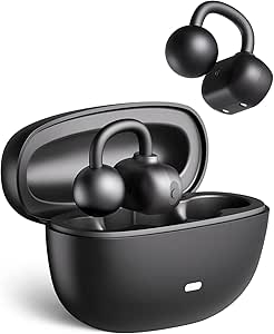 Bone Conduction Earbuds, Bluetooth 5.4 Clip On Earbuds, AI Music Generator Bone Conduction Headphones, Open Ear IP68 Waterproof, Lightweight 5g Sport Earphones for Workouts and Daily Use asin的图片