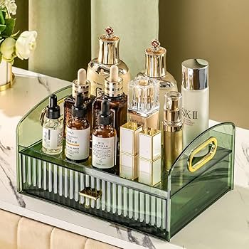 HYUK'S BEST SKINCARE BOX 至高のスキンケアボックス Amazon.co.jp: 贅沢アクリル透明化粧箱高ルックス二重引き出し式