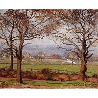 Amazon.co.jp: 14 の有名な絵画 - 牛飼いのいる風景 カミーユ ピサロ
