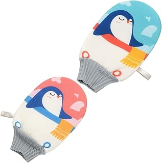 Beavorty 2Pcs Luvas De Banho Esfregão De Limpeza Toalhas De Banho Macias Luva De Esfoliação Corporal Luva De Esfoliação Corporal De Chuveiro Almofada De Limpeza Corporal Luva Removedora De