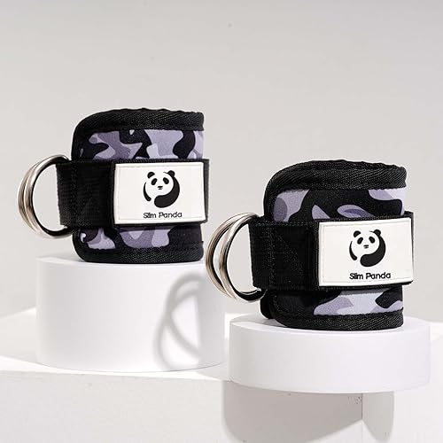Miniatura 10 de Slim Panda Correa de tobillo para máquina de cable, tobillo para patadas, abductores de cadera, entrenamientos de glúteos, extensiones de piernas,