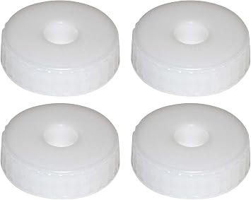 38mm Screw Cap With Hole For 1 Gallon Jug Set of 4