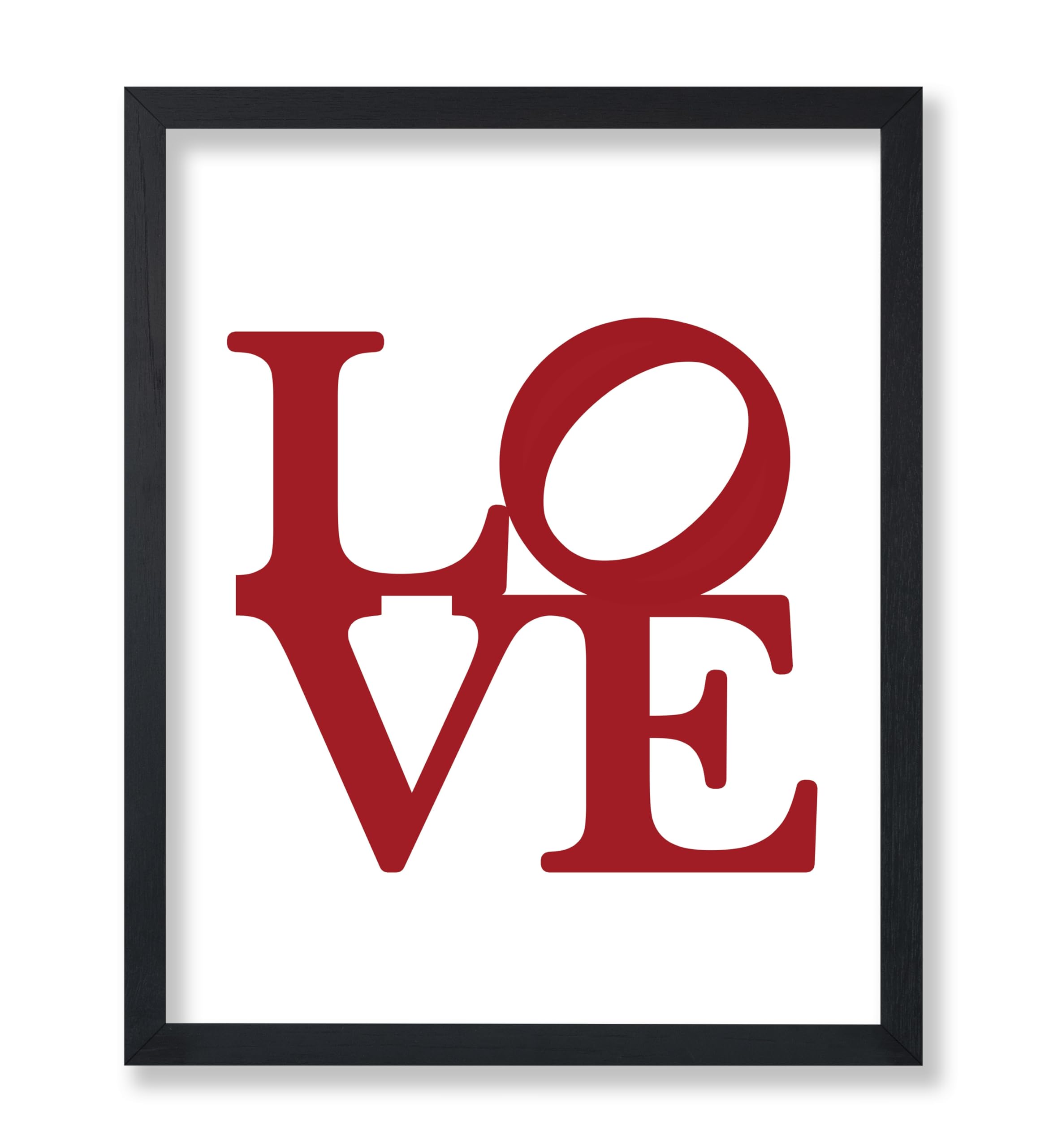Poster Master Love Print - Typography Poster - Valentine's Day Art - Minimal Gift for Men, Women, Couples & Lovers - Romantic Decor for Bedroom,