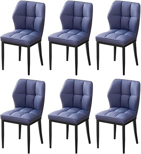 Miniatura 101 de Bekrvio Sillas de Comedor - Juego de 6 sillas de comedor modernas de mediados de siglo, sillas de comedor tapizadas sin brazos, sillas de comedor de