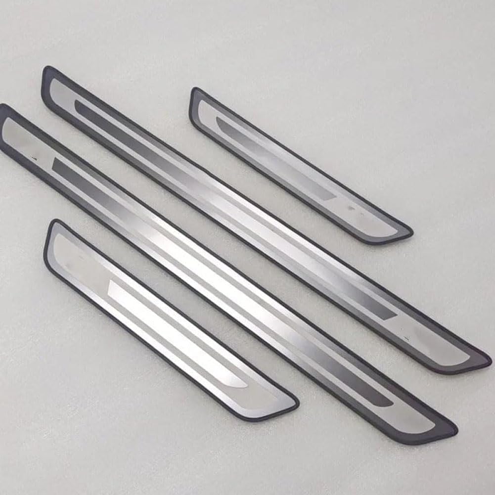 HBDTNTKF Car Door Sill Protector Strips For Honda HR-V HRV 2021-2023 2024/ CR-V ZR-V Civic 2024, Stainless Steel Door-Sill Scuff Guard Threshold Kick Plates Decoration Accessories,B