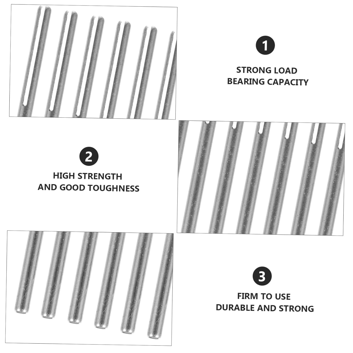 10Pcs Connecting Rods Practical Clamping Rods for Sanding Polishing and Grinding Essential Accessories for Power Rotary Tools Silver