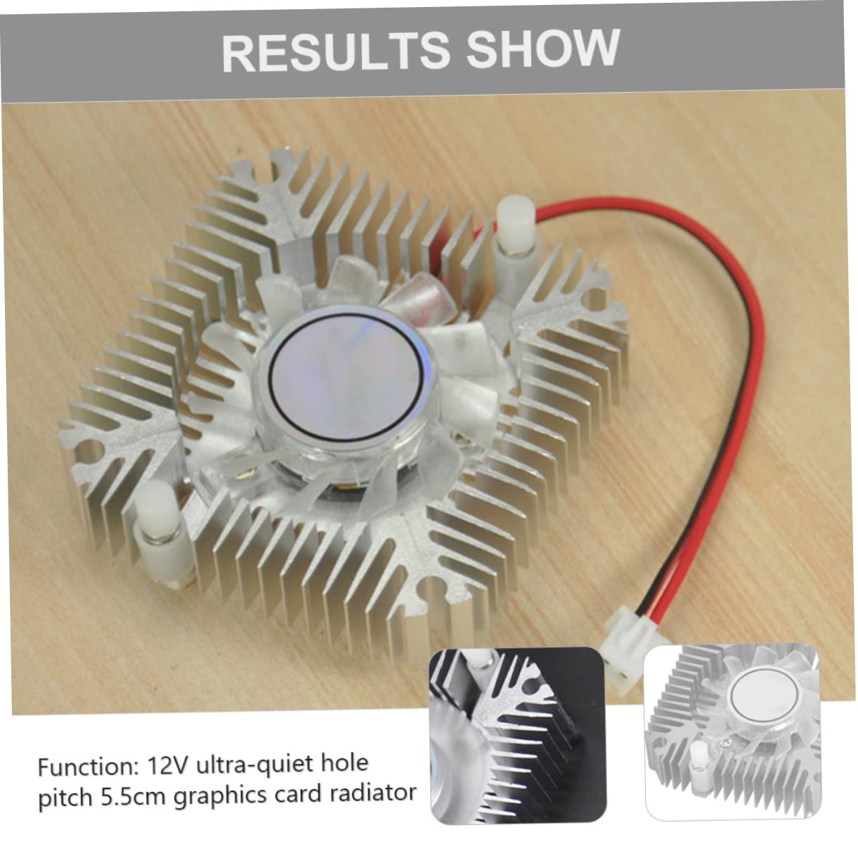 DOITOOL 12v Graphic Card Cooler Silent Gpu Cooling Fan High Efficiency Air Cooling for Anodized Low Noise for Gaming and Graphics Workstations