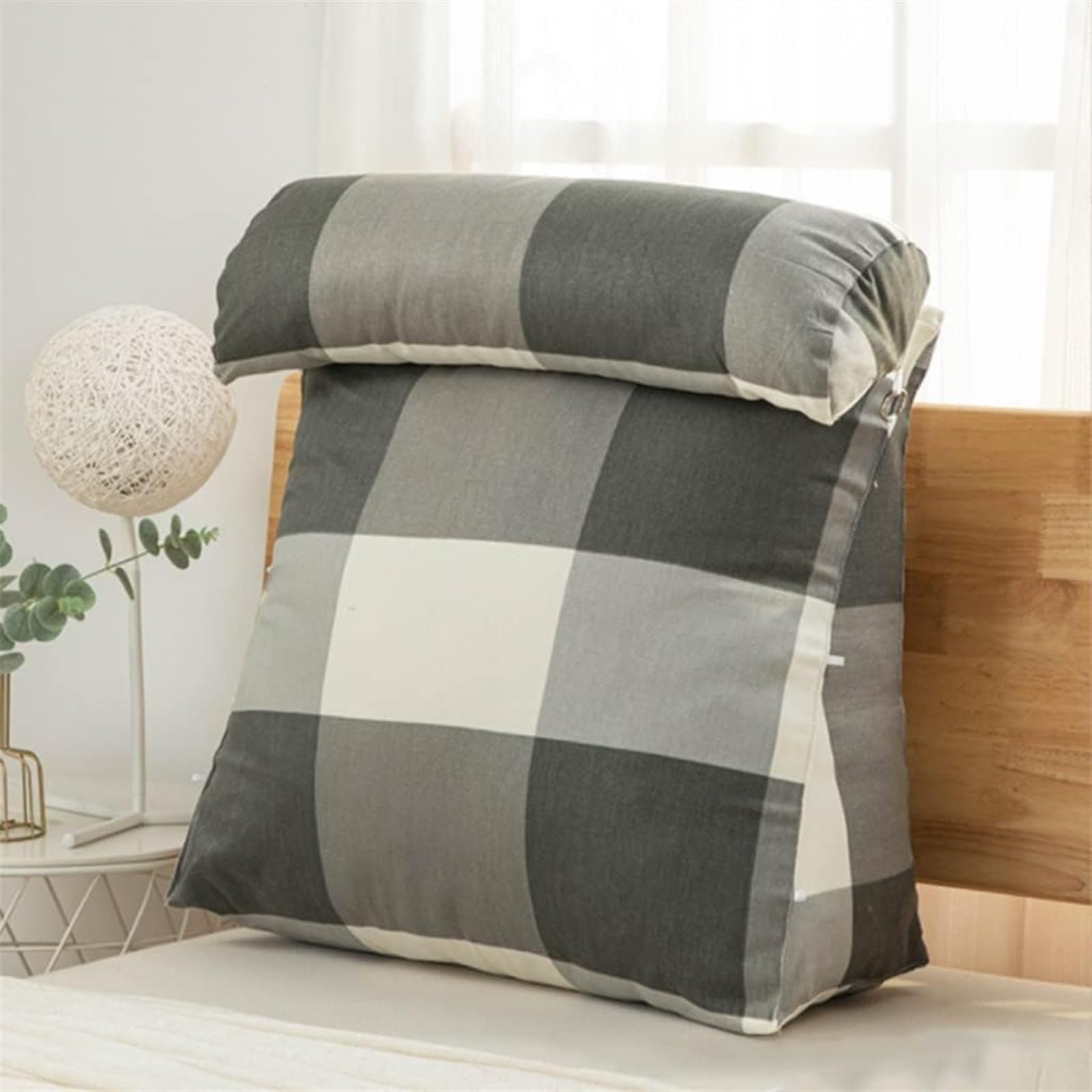 Coussin de dossier triangulaire pour soulager le dos au lit devant la TV