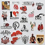 格闘技ステッカー パロディボクシング ステッカー バラエティグローブ 面白ボクサーデカール 50枚セット