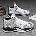 Bawcud Men's Basketball Shoes No-Slip Breathable Outdoor Shoes Women's Fashion Graffiti Training Shoes