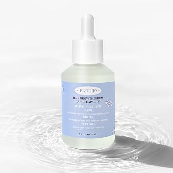 Aspira Hair Growth Serum with Biotin, Peptides, Caffeine & Ginseng, Lightweight LeaveIn Treatment for Thinning Strands, Supports Thicker HealthierLooking Texture, 2 Fl Oz