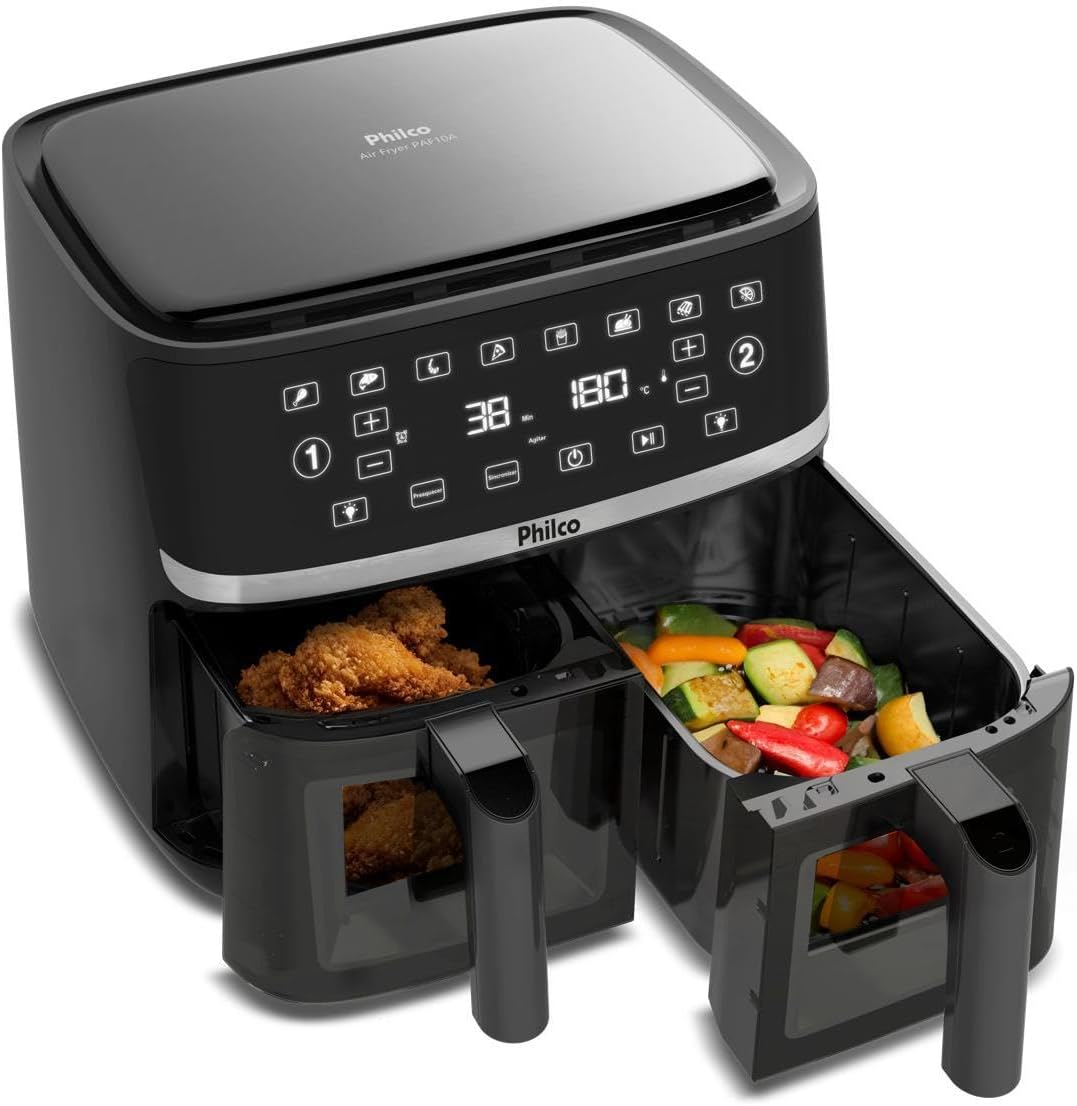 Air Fryer Philco 10L Cesto Duplo 2000W PAF10A 127V