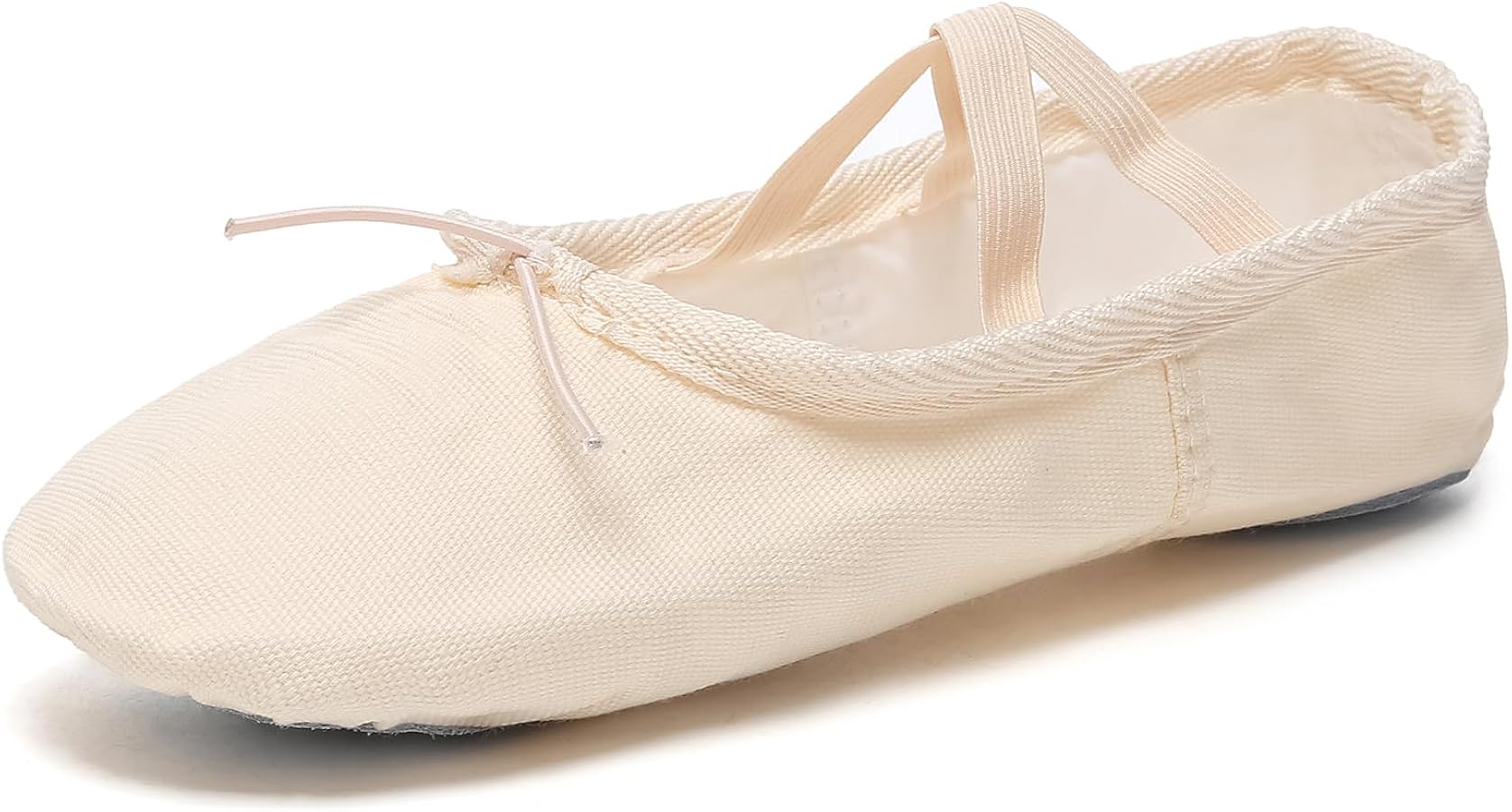 Amazon.com | Danzcue Adult Canvas Split Sole Ballet Slippers
