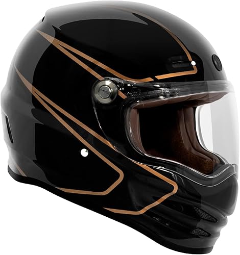Miniatura 3 de Casco Torc T-9 Retro de Cara Completa Deep Stage